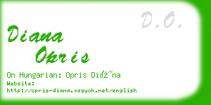 diana opris business card